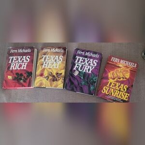 Fern Michael, Texas Rich, Heat, Fury & Texas Sunrise. 4 Book Trilogy - LOT